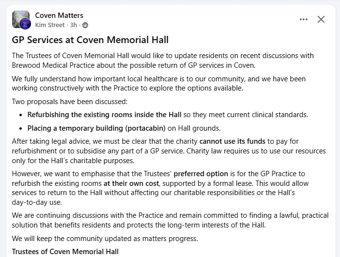 Facebook post screenshot preview